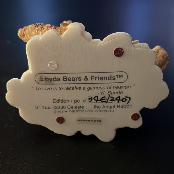 Boyd’s Bears Angel Rabbit - Picture 3 of 3